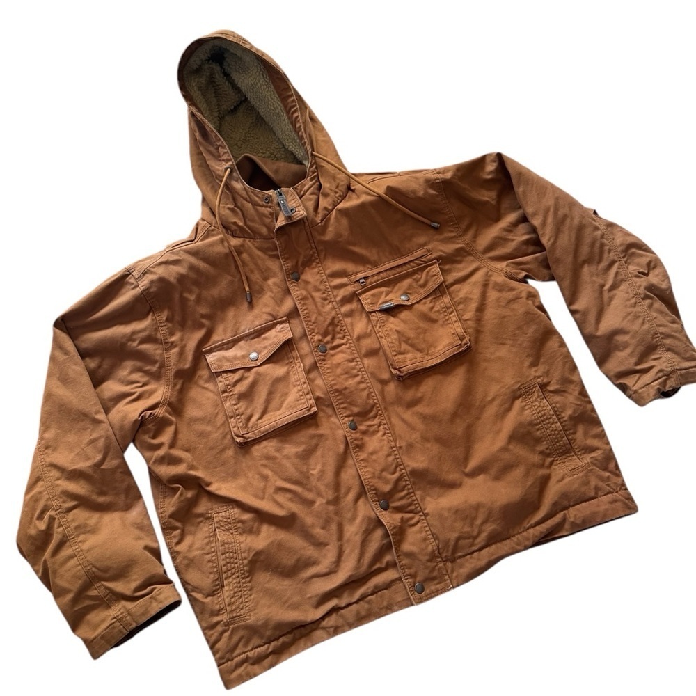 Smiths Workwear Fleece Lined Canvas jacket With Hood Size XXL